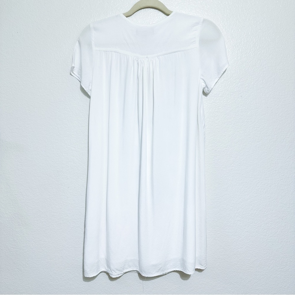 Lulus Down in Kokomo Ivory Embroidered Shift Dress Size S - Picture 9 of 10